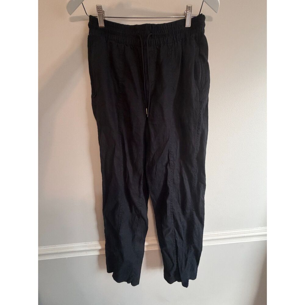 Athleta Retreat Linen Ankle Pant – Women's XS – Black